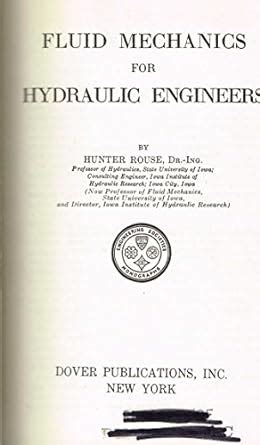 fluid mechanics for hydraulic engineers Doc