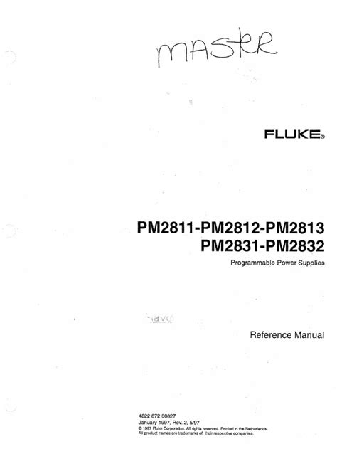 fluke pm2813 service manual Reader