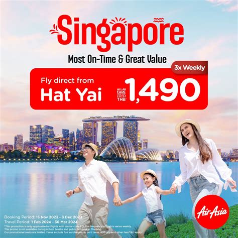 fly from singapore to hat yai