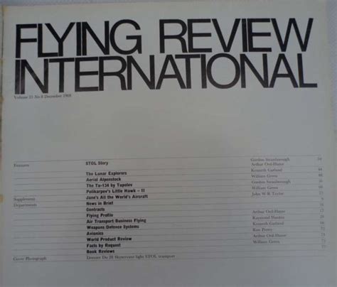 flying review international military transports today and tomorrow Kindle Editon