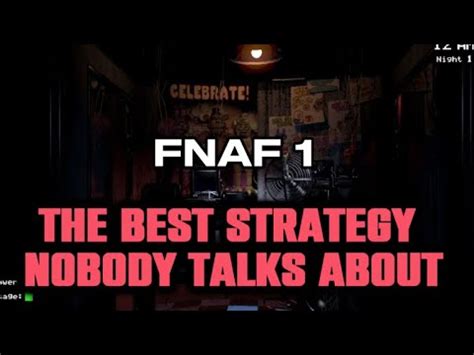 fnaf 1 strategy