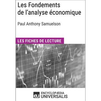 fondements lanalyse conomique anthony samuelson ebook Reader