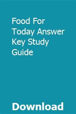 food for today answer key study guide Ebook Epub