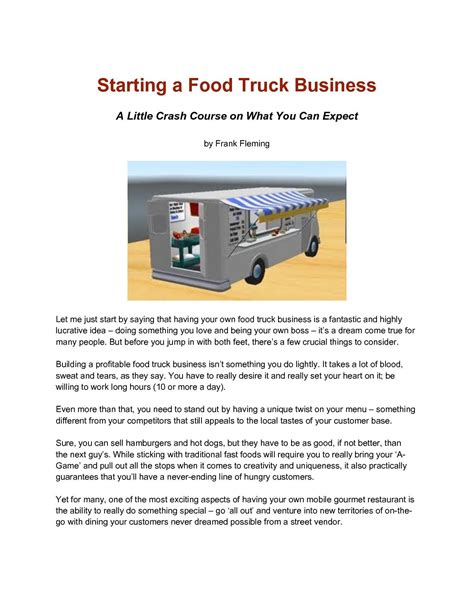 food-truck-business-plan-sample Ebook Epub