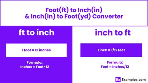 foot convert to inches