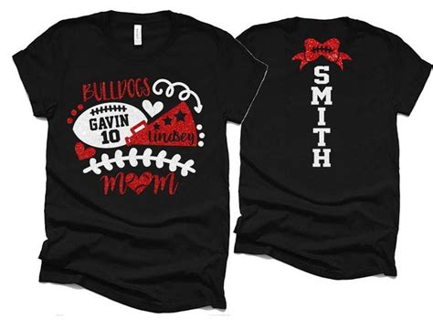 football and cheer mom shirt