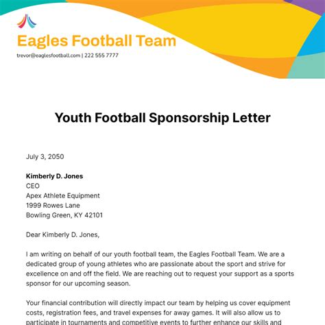 football team sponsorship letter template Epub