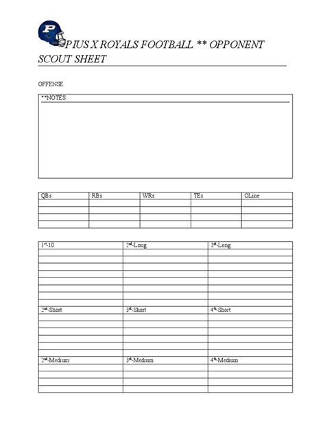 football-game-scouting-sheets Ebook Doc