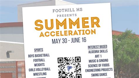 foothill summer classes