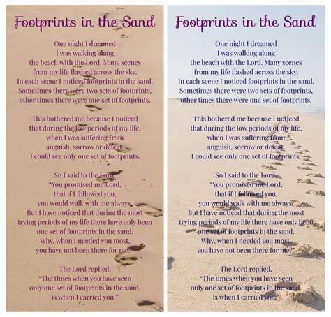 footprints in the sand PDF