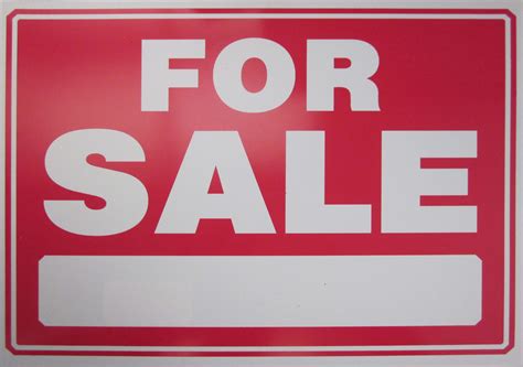 for sale sign