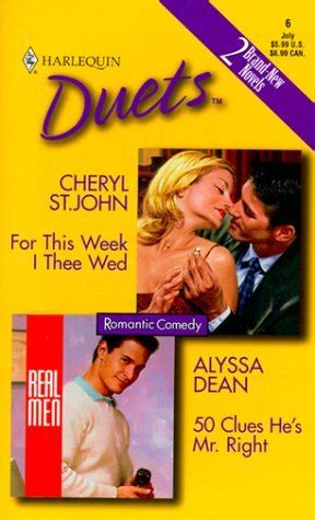 for this week i thee wed or 50 clues hes mr right harlequin duets 6 PDF