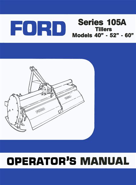 ford 105 tiller repair manual Epub