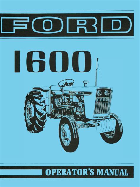 ford 1600 tractor manual Doc