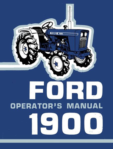 ford 1900 tractor manual Reader