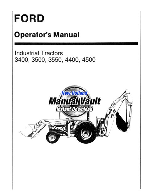 ford 3400 industrial tractor service manual Kindle Editon