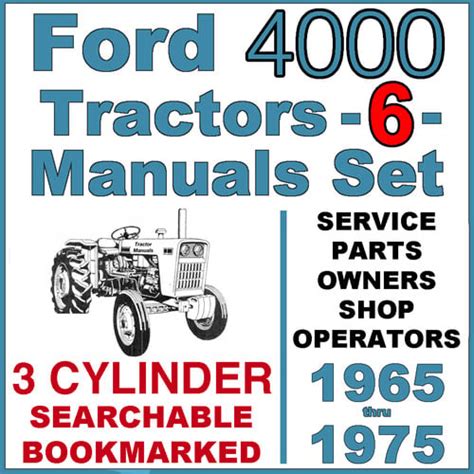 ford 4000 3 cylinder gas tractor manual Doc