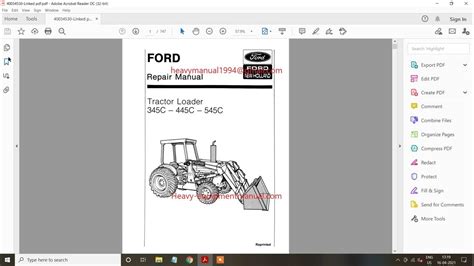 ford 445c service manual Kindle Editon