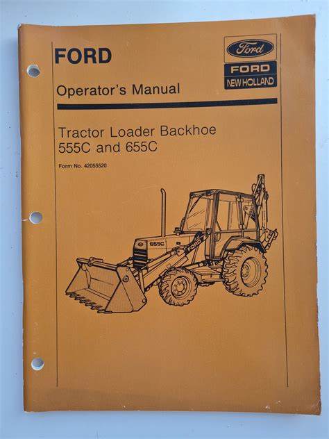 ford 555c backhoe manual PDF