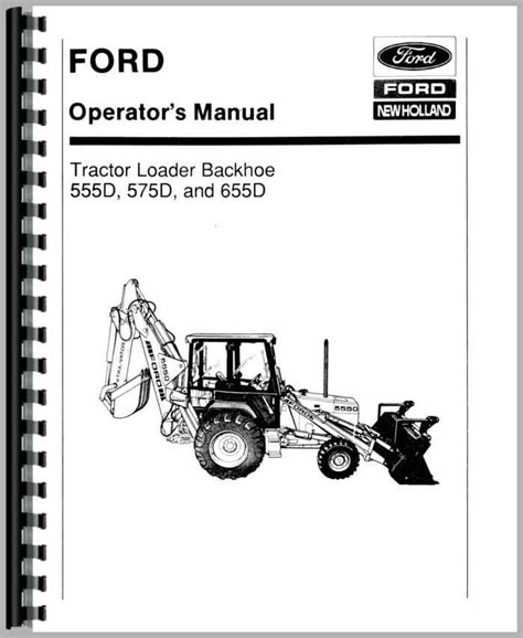 ford 555d backhoe manual PDF