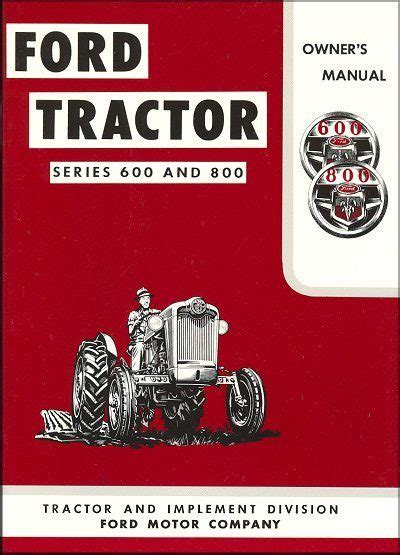 ford 600 series tractor manual PDF