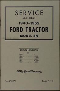 ford 8n tractor service manual Kindle Editon