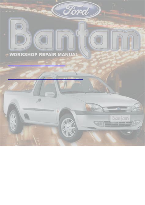 ford bantam service repair manual PDF