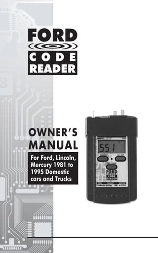 ford code reader codes pdf Reader