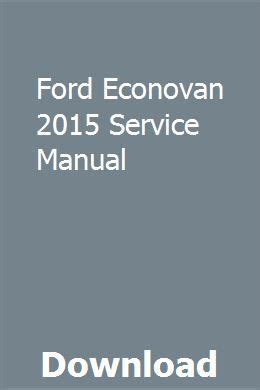 ford econovan 2002 service manual Doc