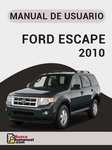 ford escape 2010 manual del usuario PDF