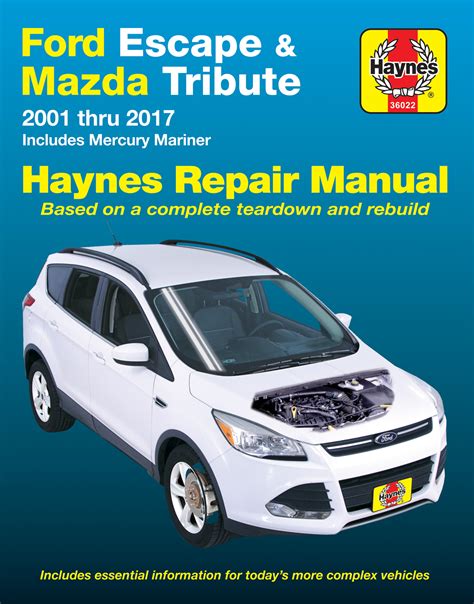 ford escape mazda tribute automotive repair manual Ebook PDF