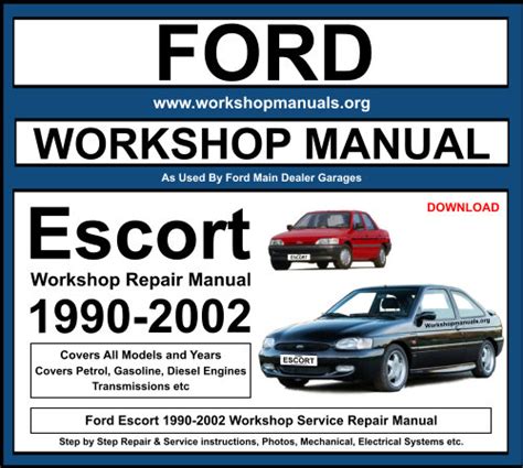 ford escort service manual 1994 PDF