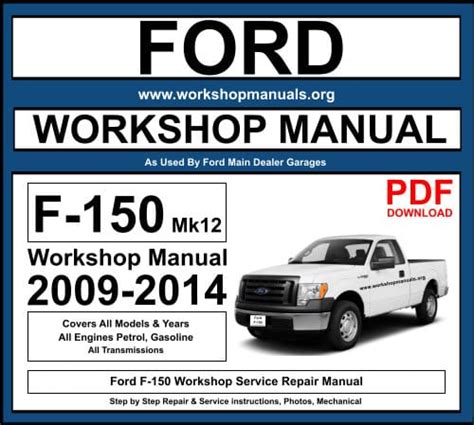 ford f150 workshop manual Reader