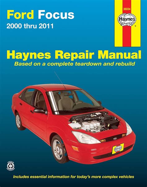 ford focus 2000 thru 2011 haynes repair manual Reader