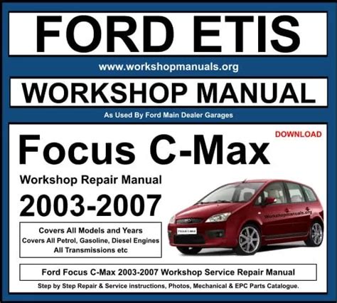 ford focus c max workshop manual Doc