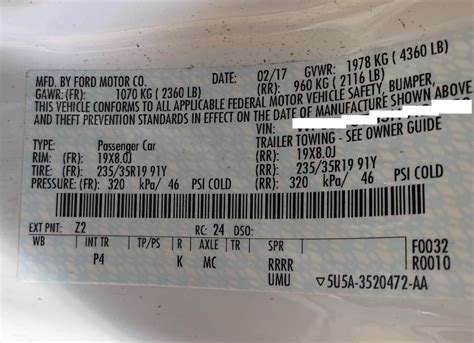 ford focus rs white paint code Doc