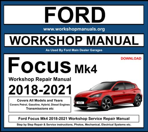 ford focus service and repair manual PDF