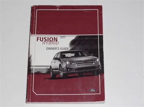 ford fusion hybrid owners manual 2011 Reader