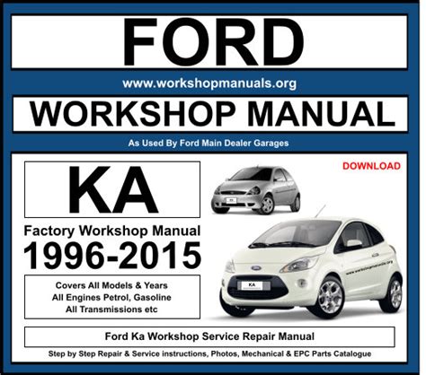 ford ka workshop manual free download Doc