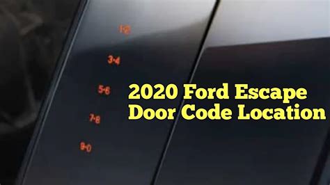 ford keyless entry code location PDF