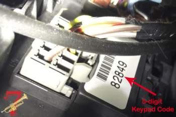 ford keyless entry keypad factory code Reader