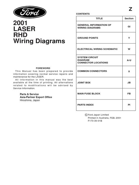 ford laser 86 wiring pdf PDF