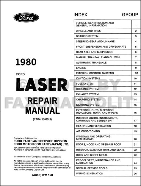 ford laser service manual pdf Reader