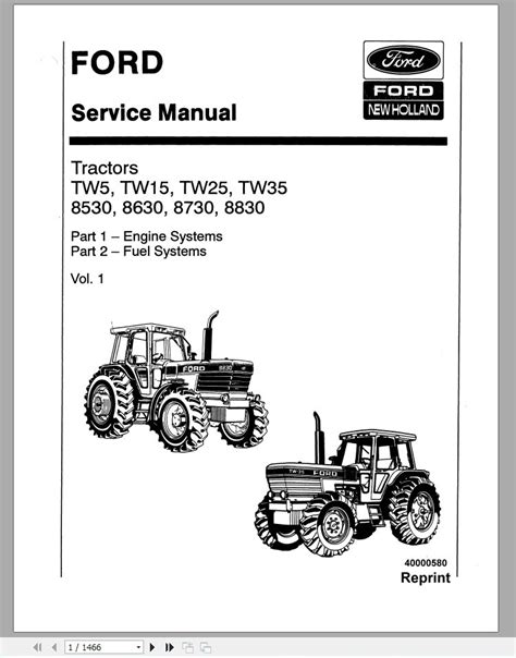 ford new holl 8630 service manual Kindle Editon