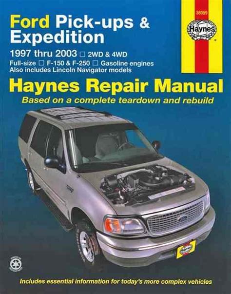 ford pick ups and expedition 1997 thru 2003 haynes repair manuals Doc