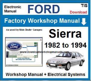 ford sierra repair manual PDF