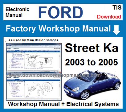 ford streetka service manual Kindle Editon