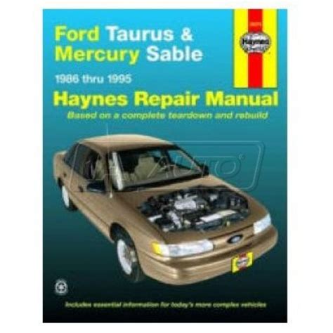 ford taurus 1995 repair manual Epub