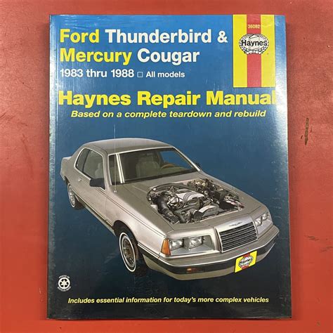 ford thunderbird and mercury cougar 8997 haynes repair manuals Reader