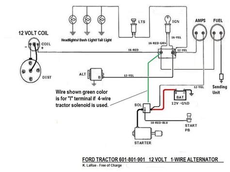 ford tractor 2000 convert to 12v diagram PDF